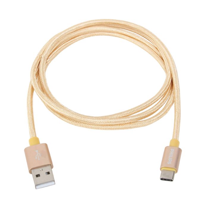 PHILIPS USB CABLE  DLC2528G 1.2M TYPE-C GOLD